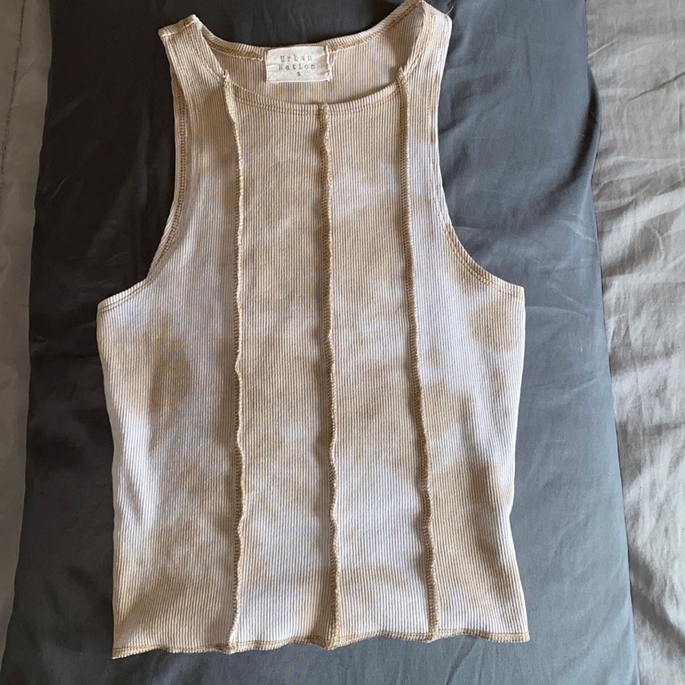 Brand: Urban Nation. Size Small. Beige shirt.